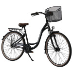 Mestský bicykel 28" Mahbike City Bike 3 prevodový hliníkový 17" čierna matná